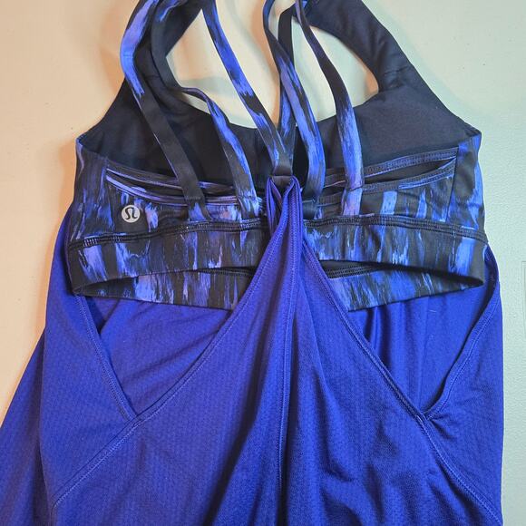 Lululemon Nouveau Limits Tank Top in Sapphire Blue Women's Size 4 - Picture 5 of 7